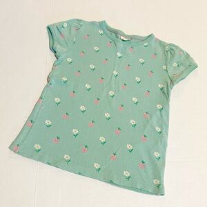 Mini Boden Flower and Strawberry Pointelle
